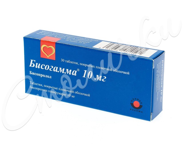 Изображение товара Бисогамма 10мг таблетки покрытые оболочкой №30 Германия