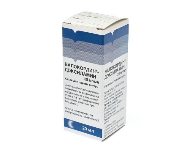 Валокордин Доксиламин капли 20мл  в Куровском по цене от 285 рублей