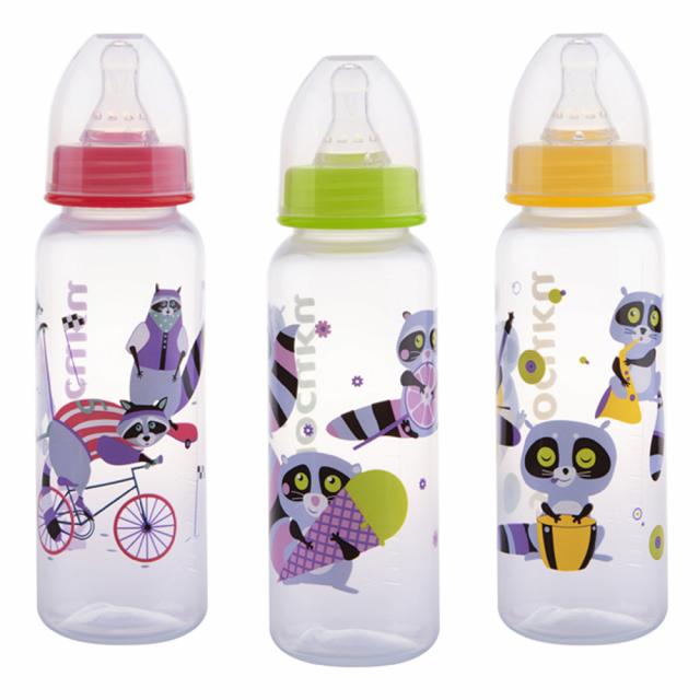 Изображение товара Курносики бутылочка 250мл+соска силикон 11004