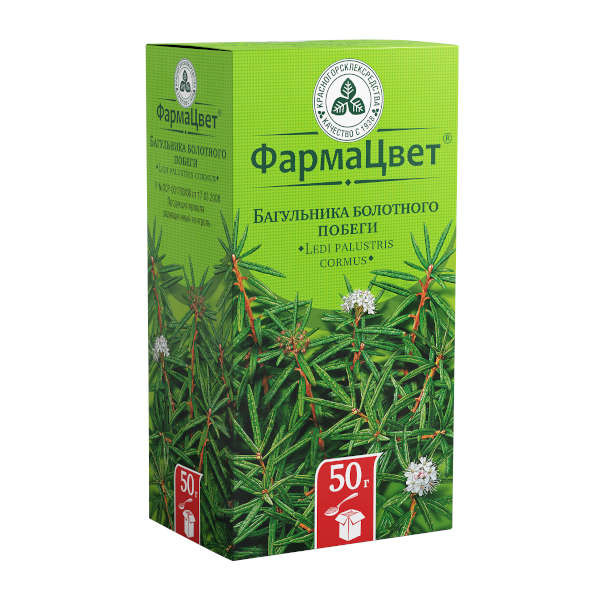 Изображение товара Багульник болотный побеги 50г - эффективное отхаркивающее средство