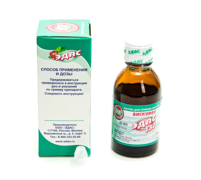 Изображение товара Вискумел Эдас-137 гомеопатические капли для гипертонии 25 мл