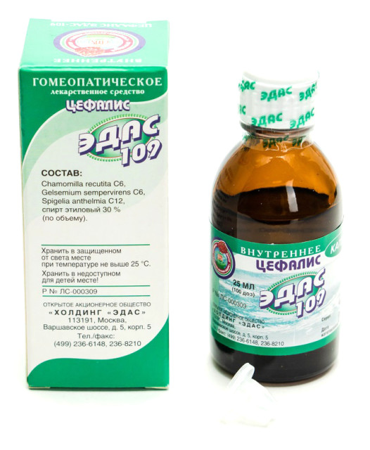 Изображение товара Эдас-109 Цефалис (мигрень) капли 25мл