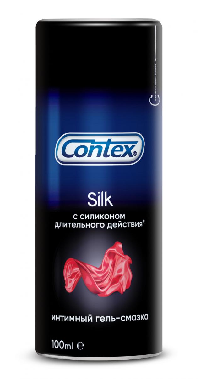 Изображение товара Контекс гель-смазка Silk водная силиконовая 100мл для интимных целей