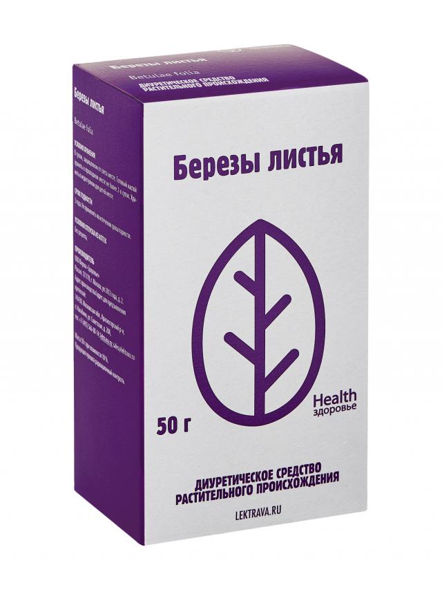 Береза листья Здоровье 50г купить в Москве по цене от 60 рублей