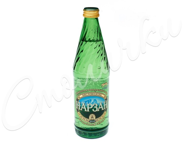 Изображение товара Вода минеральная Нарзан Золотой в стекле 0,5 литра