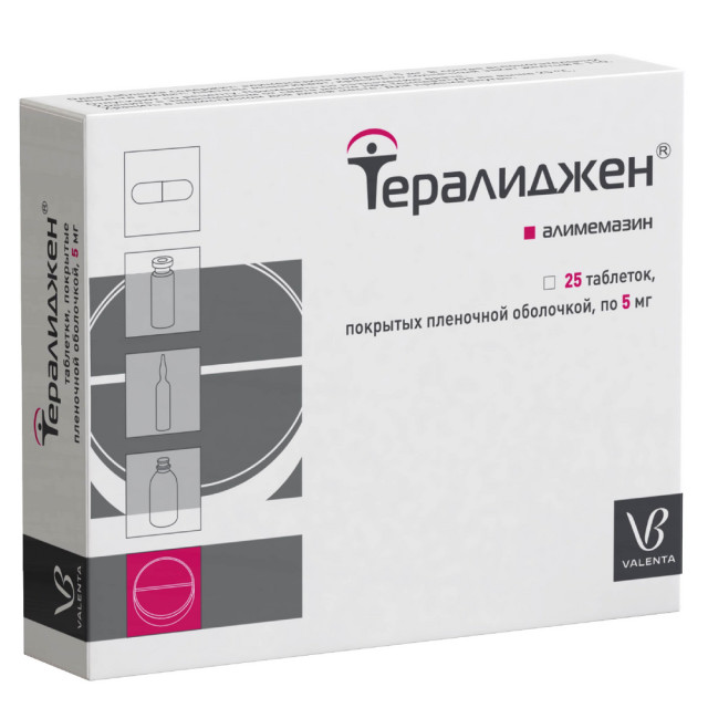 Тералиджен таблетки 5мг №25 купить в Москве по цене от 815 рублей