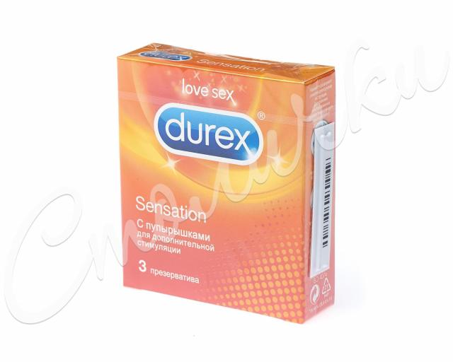 Дюрекс презервативы Sensation (точечные) №3 купить в Москве по цене от 0 рублей
