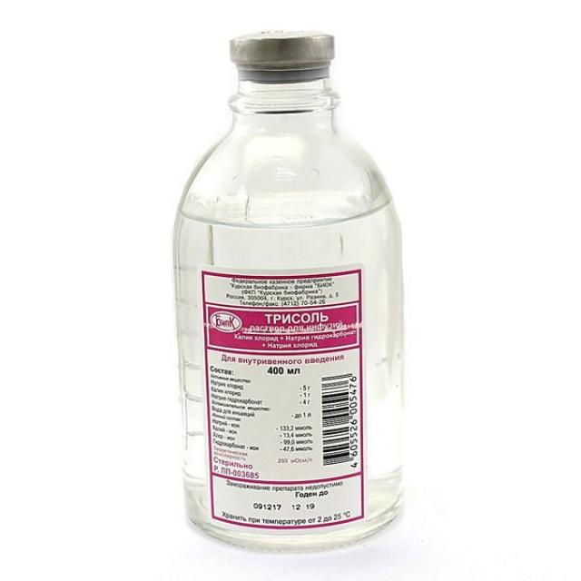 Изображение товара Трисоль раствор для инфузий 400мл