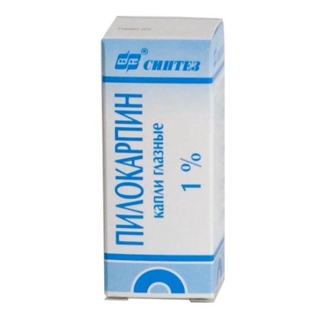 Изображение товара Глазные капли пилокарпин 1% 5мл для снижения давления при глаукоме