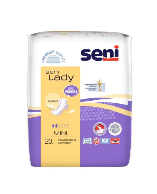 Изображение товара УРологические прокладки Seni Lady Mini No20 - комфорт и надежность для деликатных проблем