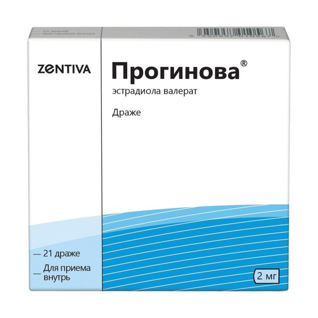 Изображение товара Прогинова 2мг №21 для лечения климактерических симптомов Изображение товара Прогинова 2мг №21 для лечения климактерических симптомов