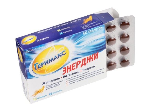 Геримакс энерджи таблетки 1170мг №60 купить в Москве по цене от 783 рублей