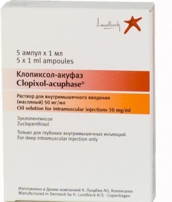 Изображение товара Клопиксол-Акуфаз раствор для инъекций 50мг/мл 1мл №5