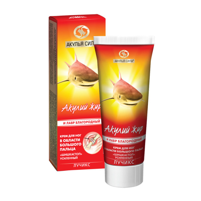 Изображение товара Акулий жир крем для ног усиленный лавр благородный 75мл против шишек