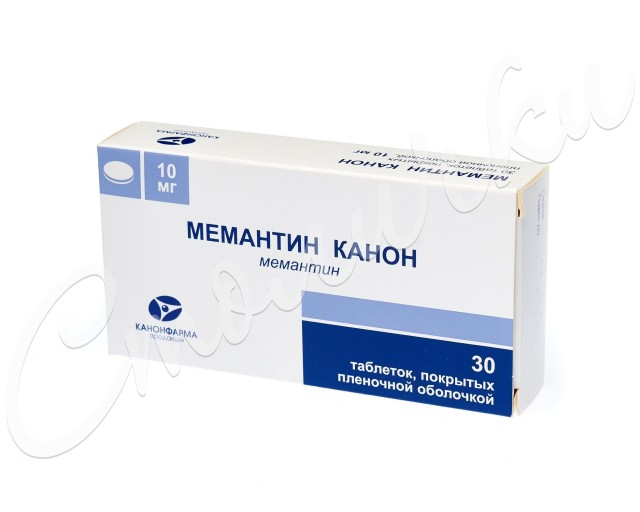 Мемантин таблетки покрытые оболочкой 10мг №30 купить в Москве по цене от 785.5 рублей