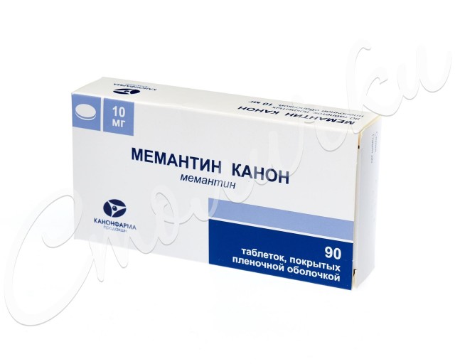 Изображение товара Мемантин Канон таблетки покрытые оболочкой 10мг №90