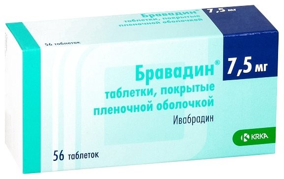 Бравадин таблетки покрытые оболочкой 7,5мг №56 купить в Москве по цене от 903 рублей