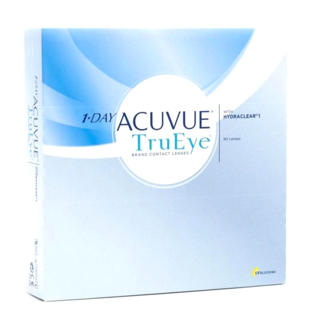 Изображение товара Контактные линзы однодневные ACUVUE MOIST, диоптрии -1,25, 90 шт