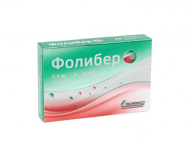 Фолибер таблетки №28 купить в Собинке по цене от 365 рублей