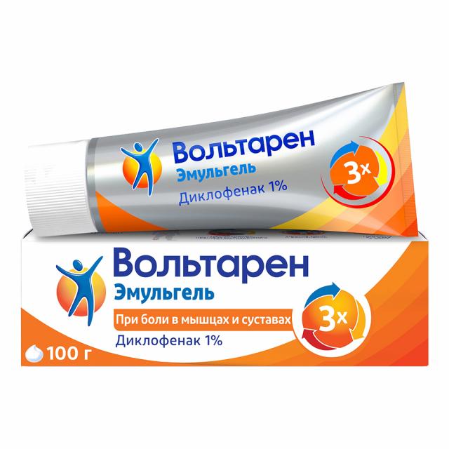 Изображение товара Вольтарен Эмульгель гель 1% 100г