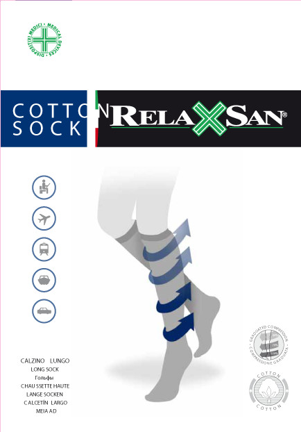 Релаксан гольфы Cotton Socks 18-22мм для мужчин черный р.3 купить в Москве по цене от 1072 рублей