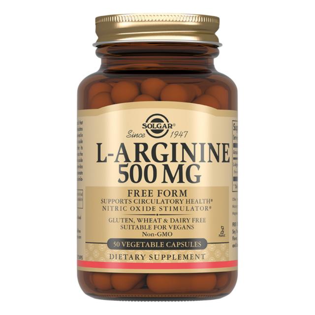 Изображение товара Биологически активная добавка Солгар Л-аргинин капсулы №50 для сердца и спортивных результатов
