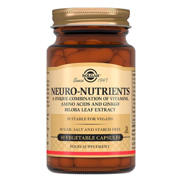 Изображение товара Капсулы Солгар Неронутриентс комплекс витаминов и гинкго 30 шт