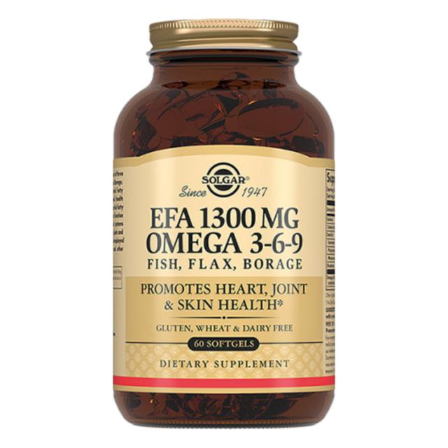 Изображение товара Солгар Комплекс жирных кислот 1300 омега 3-6-9 капсулы №60