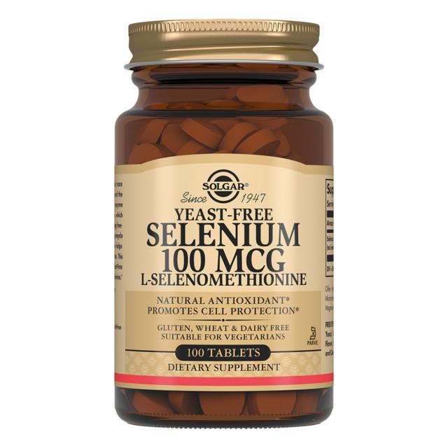 Изображение товара Солгар Селен таблетки 100 мкг 100 шт для иммунитета и щитовидной железы