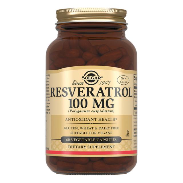 Изображение товара Солгар Ресвератрол 100 мг капсулы №60 натуральная добавка для сердечно-сосудистой системы