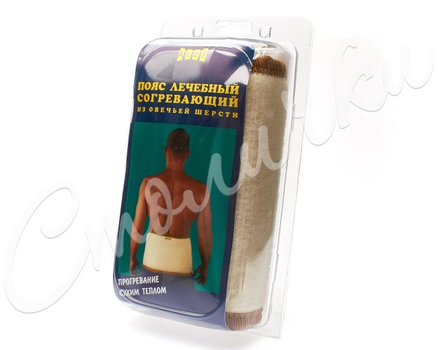 Изображение товара Алеф лечебный пояс из овечьей шерсти ПСО XL для спины и суставов