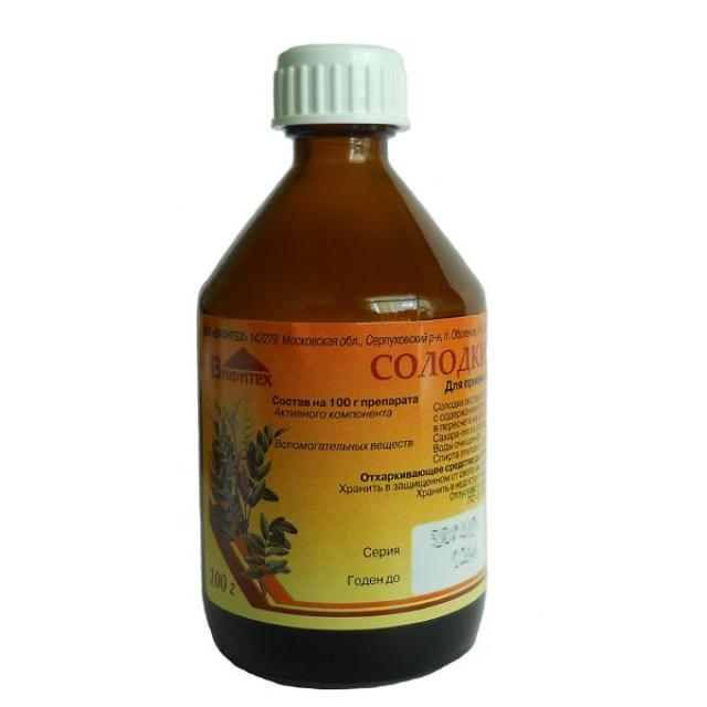 Изображение товара Солодка сироп 100г натуральное отхаркивающее средство для взрослых и детей