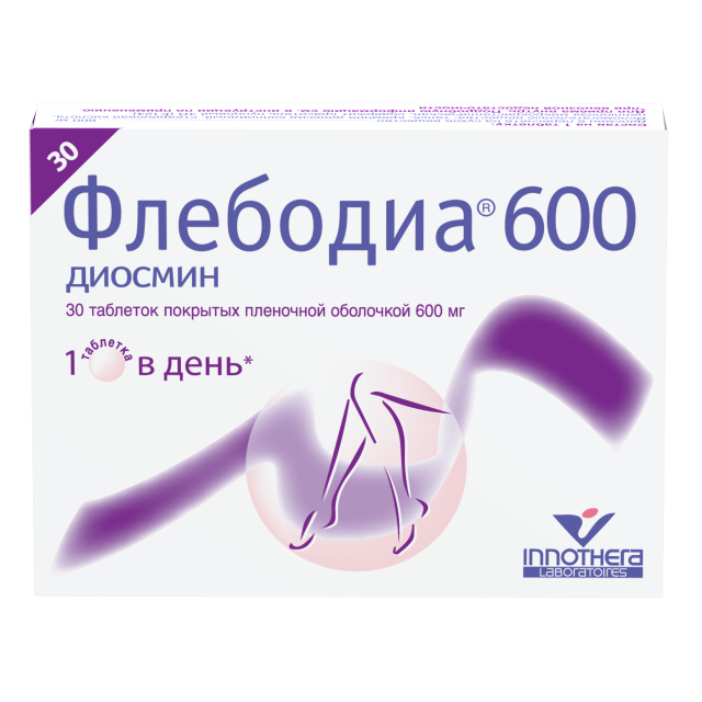 Изображение товара Флебодиа 600 таблетки покрытые оболочкой №30