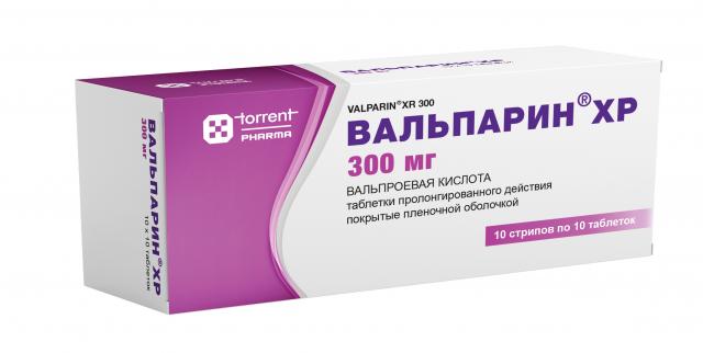 Изображение товара Вальпарин XP таблетки пролонгированные 300мг №100 противоэпилептическое средство