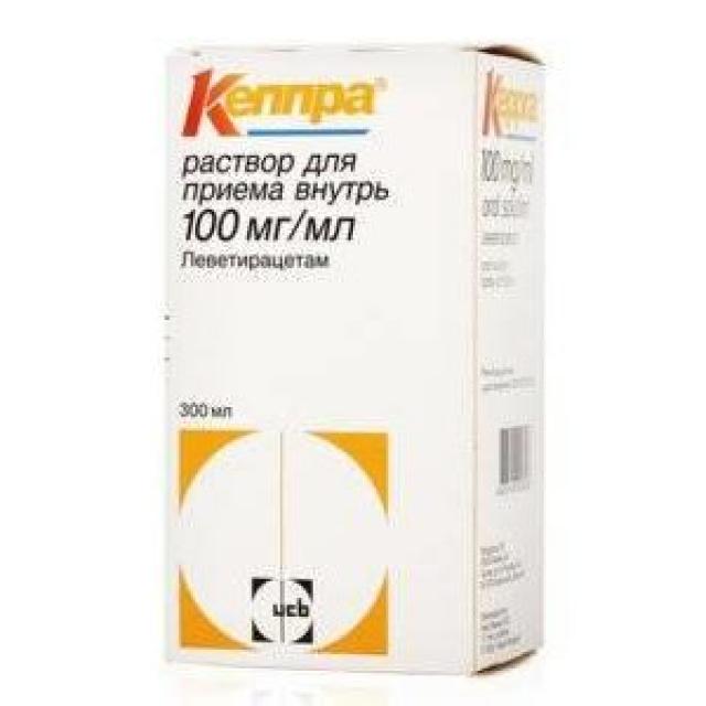 Изображение товара Кеппра раствор для внутреннего применения 100мг/мл 300мл