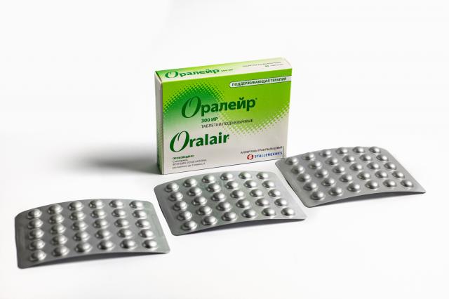 Изображение товара Оралейр Аллерген из смеси пыльцы трав таблетки №90 для иммунотерапии аллергии