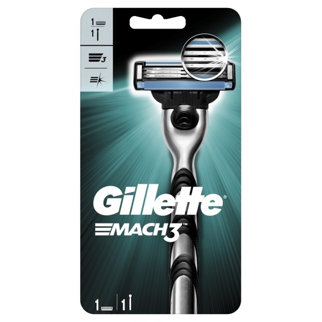 Изображение товара Мужская бритва Gillette Mach3 с 1 кассетой и удобной ручкой