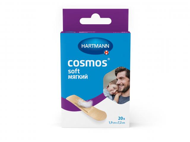 Изображение товара Космос Софт пластырь 20 шт 1,9х7,2 см гипоаллергенный мягкий эластичный пластырь