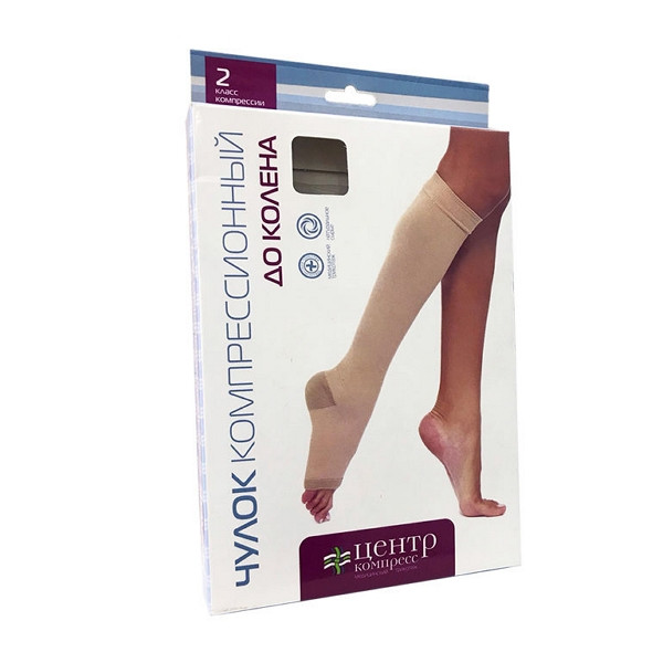 Изображение товара Чулок компрессионный 3 компрес. р.№5 (до колена) беж.