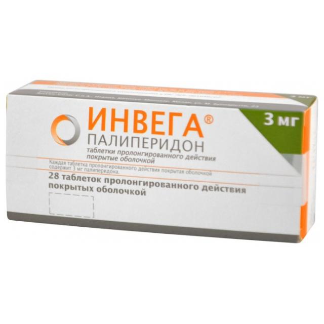 Изображение товара Инвега таблетки пролонгированные 3мг №28