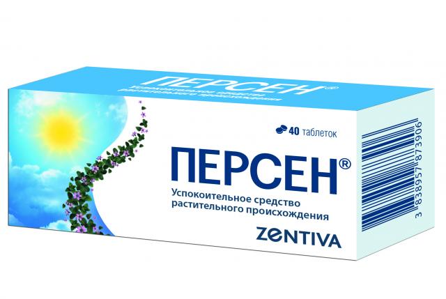 Изображение товара Персен таблетки покрытые оболочкой №40 для снятия стресса и улучшения сна