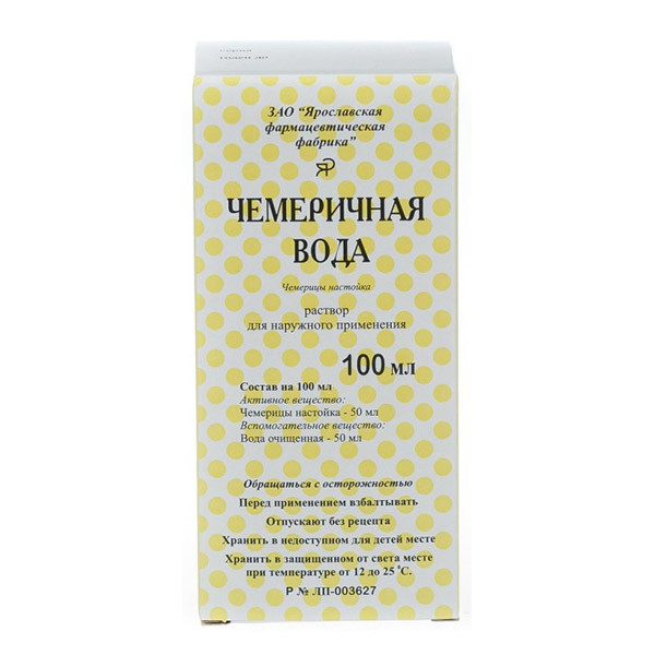 Изображение товара Чемеричная вода 100 мл против педикулеза для наружного применения