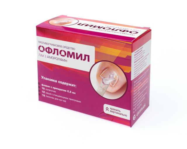 Изображение товара Офломил лак для ногтей 5% 2,5мл