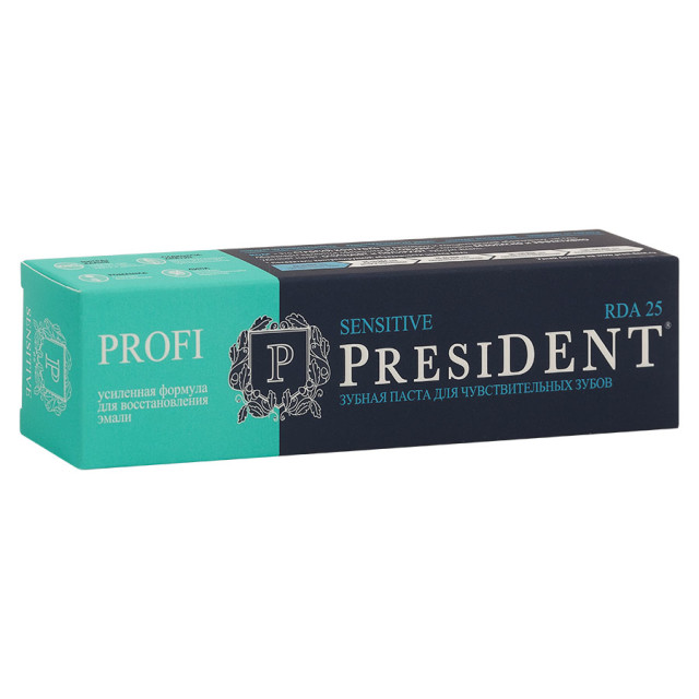 Изображение товара Президент зубная паста Сенситив 50мл для чувствительных зубов с натуральными компонентами