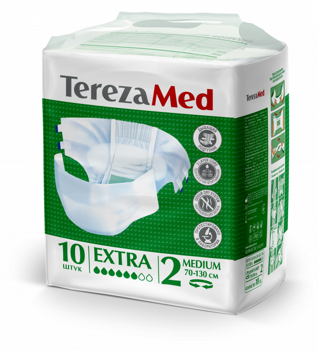 Изображение товара ТерезаМед подгузники Нормал/Экстра M №10