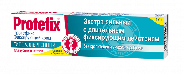 Изображение товара Протефикс крем для фиксации зубных протезов экстра сильный гипоаллерг. 40мл