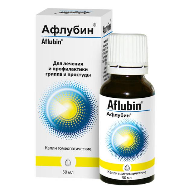 Изображение товара Гомеопатические капли Афлубин 50 мл для профилактики и лечения гриппа и ОРВИ