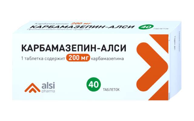 Изображение товара Карбамазепин-АЛСИ таблетки 200мг №40