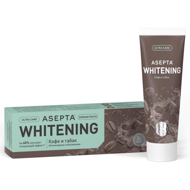 Изображение товара Асепта зубная паста Кофе и табак 75мл