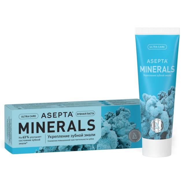 Изображение товара Зубная паста Асепта Реминерализация 75 мл для укрепления и чувствительности зубов